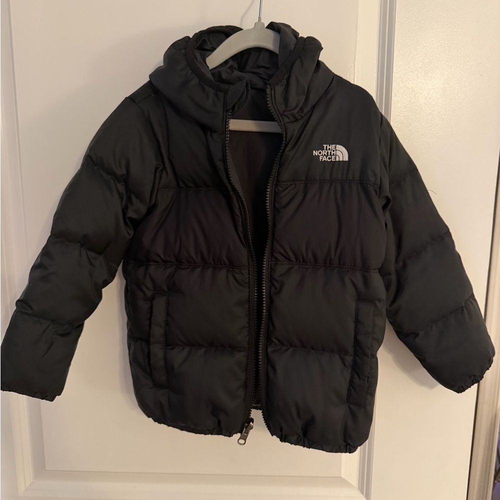 The North Face Kids Charcoal Puffer Jacket
